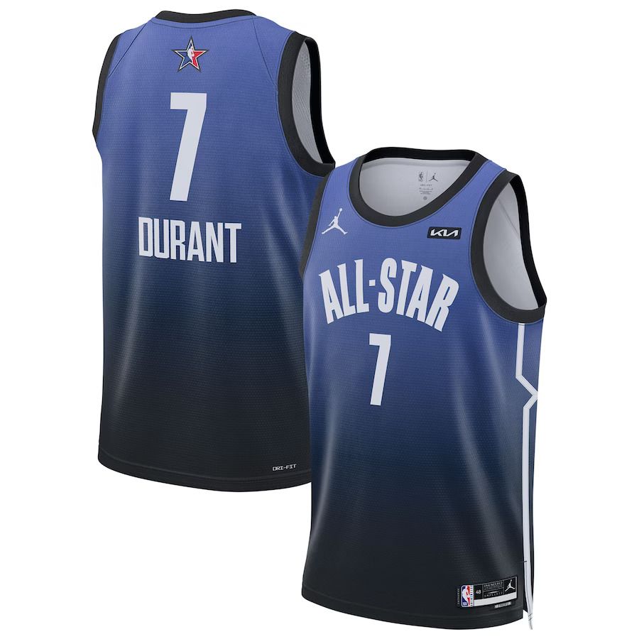 Men Brooklyn Nets #7 Kevin Durant Jordan Brand Blue 2023 NBA All-Star Game Swingman NBA Jersey
